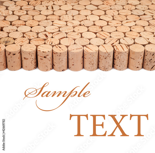 Photo: Wine cork background Wine cork background
