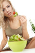 Woman with salad