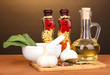 Set of ingredients and spice for cooking