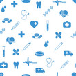 Vector: medical icons seamless pattern medical icons seamless pattern