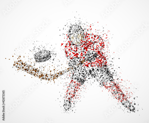Vector: Abstract hockey player Abstract hockey player