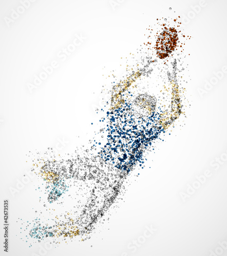 Vector: Abstract american football player Abstract american football player
