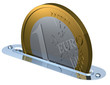 1 Euro Münze Sparen 3D