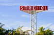 Anzeigetafel - Streik!