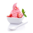 Frozen strawberry yogurt