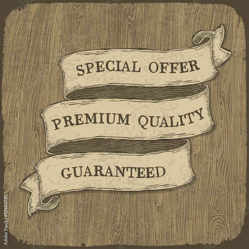 Vektor: Vintage Styled Tape with Slogans. Vector, EPS 10 Vintage Styled Tape with Slogans. Vector, EPS 10