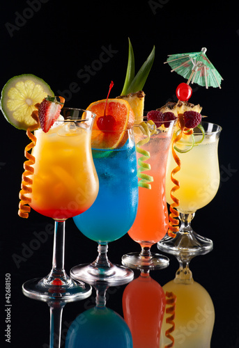 Photo: Tropical drinks - Most popular cocktails series Tropical drinks - Most popular cocktails series