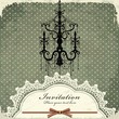 Vintage chandelier frame template