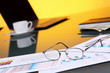 Business papers on the work place