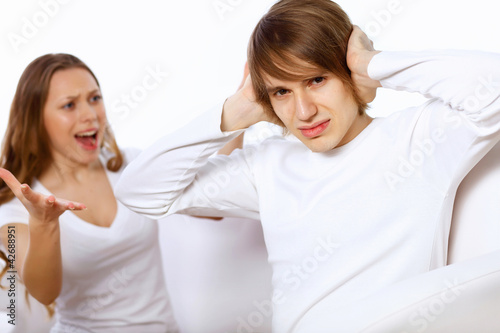 Foto: Young couple in conflict Young couple in conflict