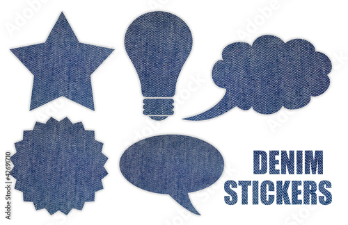 Photo: Denim stickers set Denim stickers set