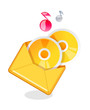 vector icon cds