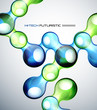 Glossy bubble abstract background