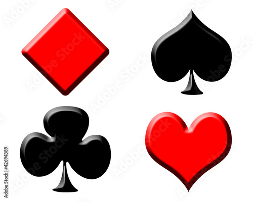 Illustration: Poker symbole Poker symbole