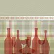 Menu con bottiglie e bicchieri - Menu with bottles and glasses