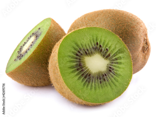Photo: kiwi isolated on white background kiwi isolated on white background