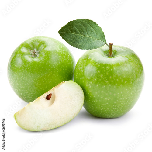Foto: Green apples isolated Green apples isolated