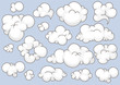 Vector: clouds set clouds set
