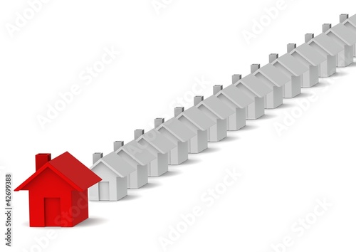 Illustration: Leading red house Leading red house