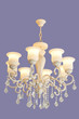 white wood chandelier
