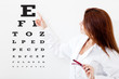 Female eye doctor