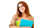Happy female student
