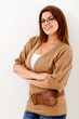 Casual woman smiling
