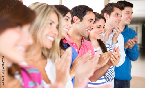 Photo: Group of people applauding Group of people applauding