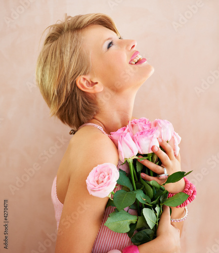 Photo: Beautiful flowers for a beautiful girl Beautiful flowers for a beautiful girl