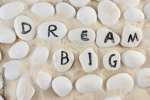 Photo: Dream big words Dream big words