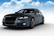Modern Car with cloud