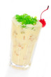 Milchshake mit Topping Jelly Grün