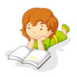 Baby Girl Reading Book
