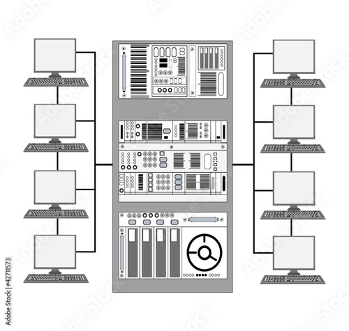 Vektor: Sistema client server - condivisione Sistema client server - condivisione