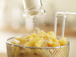 French fries sprinkled with salt