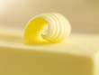 Close up of butter curl