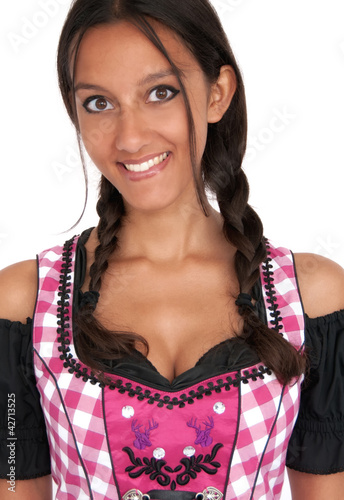 Foto: Wunderhübsche Frau im Dirndl / Bayerische Trachten Wunderhübsche Frau im Dirndl / Bayerische Trachten