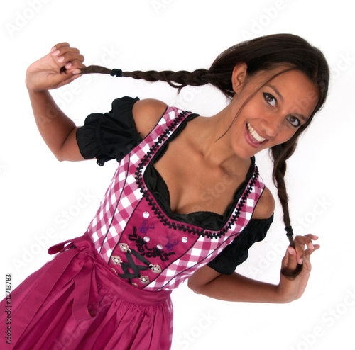 Photo: Wunderhübsche Frau im Dirndl / Bayerische Trachten Wunderhübsche Frau im Dirndl / Bayerische Trachten