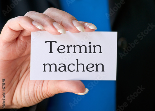 Foto: Termin machen Termin machen