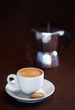 Cup of hot coffee
