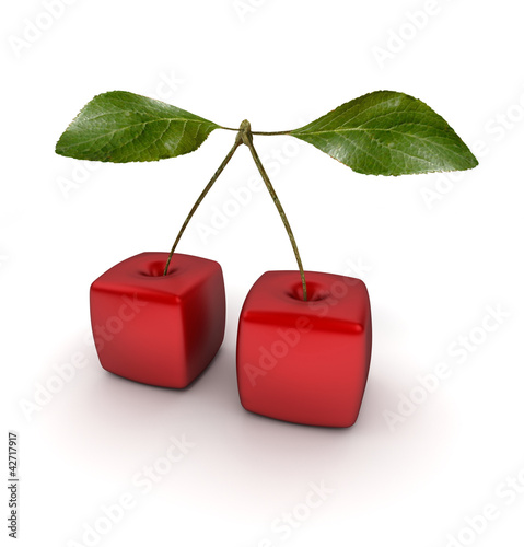 Illustration: Cubic Cherries Cubic Cherries