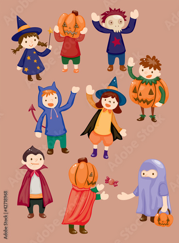 Vektor: Halloween party child icon Halloween party child icon
