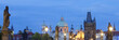 charles bridge, towers of the old town