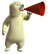 cartoon polar bear
