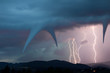 Tornado und Blitz