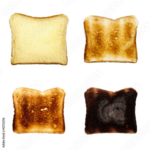 Photo: Toastbrot Scheibe isoliert auf weiß Toastbrot Scheibe isoliert auf weiß