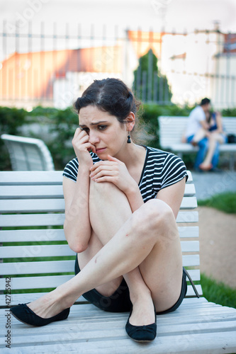 Photo: Depressed young woman Depressed young woman