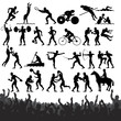 Summer Sport Silhouettes