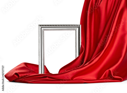 Photo: wooden frame and silk cover wooden frame and silk cover