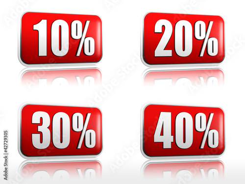 Photo: 10 20 30 40 percents 10 20 30 40 percents